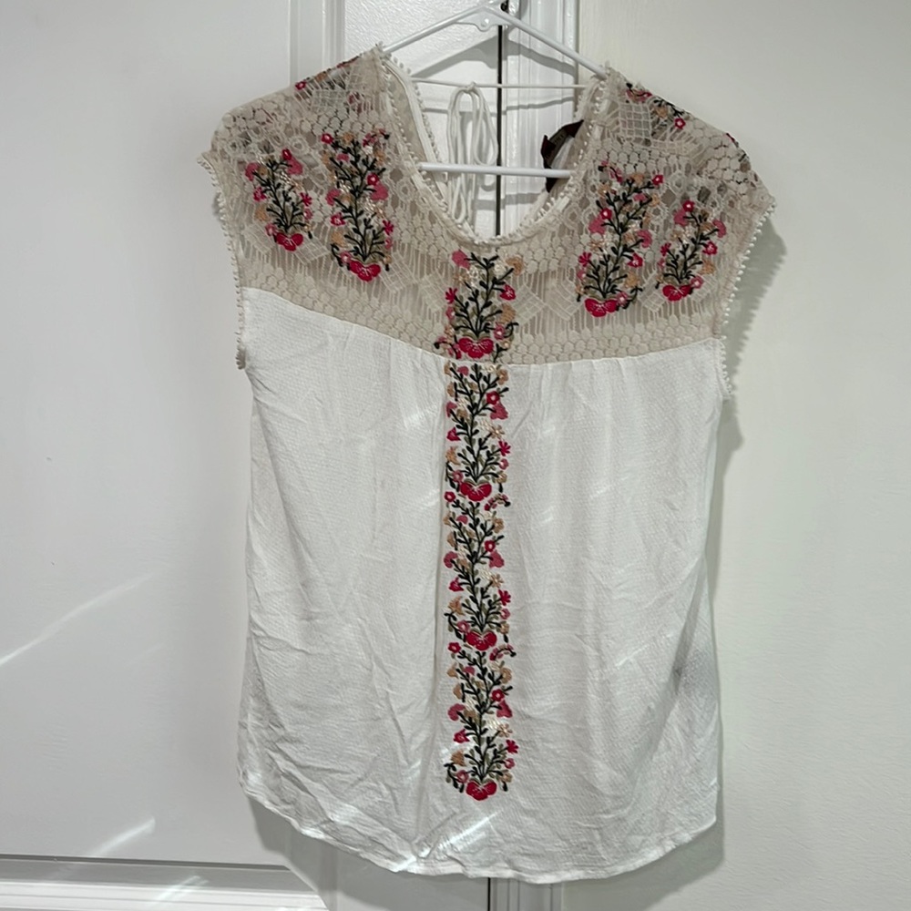 Ranna Gill Embroidered Top XS